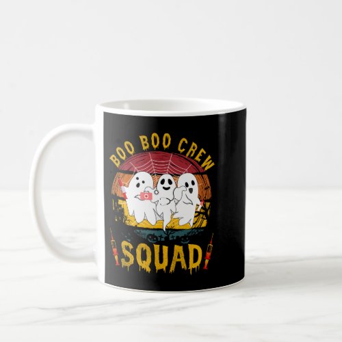Funny Boo Boo Crew Squad Nurse Halloween Nurses RN Coffee Mug