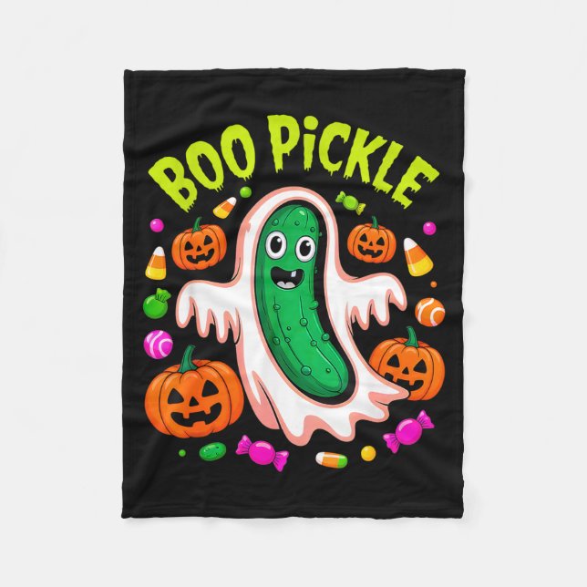 Funny Boo Ckle Halloween Party Costume Soky  Fleece Blanket (Front)