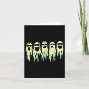 Funny Boo Cute Ghost Halloween Soky Fall Season Vi Card