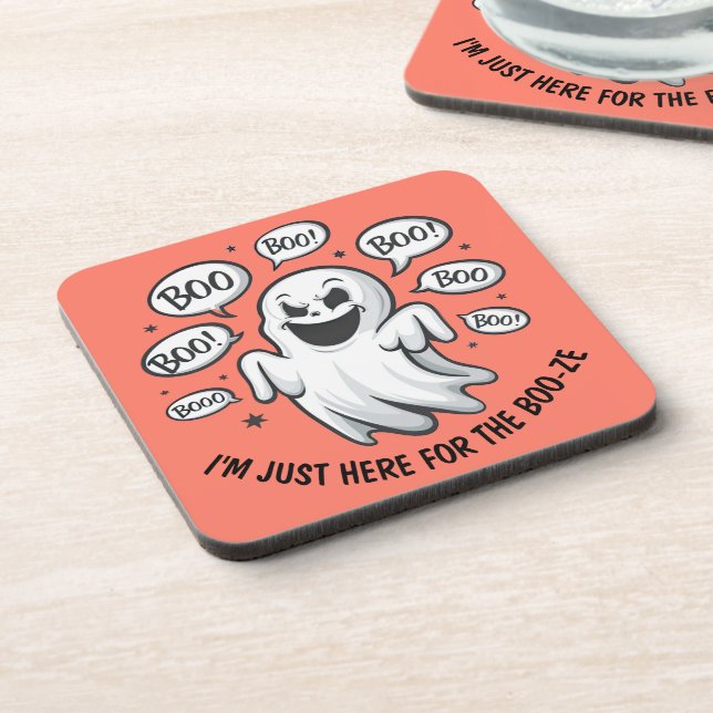 Funny Boo Ghost Coasters (Left Side)