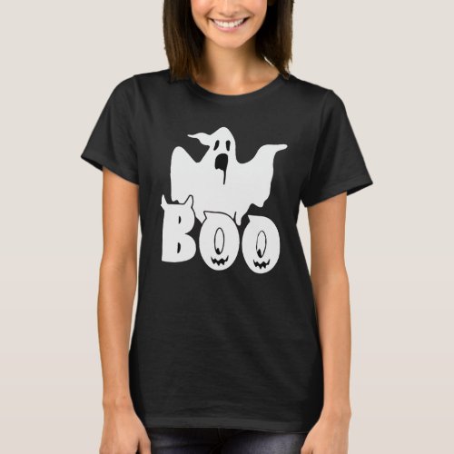 Funny Boo Ghost Halloween T_Shirt
