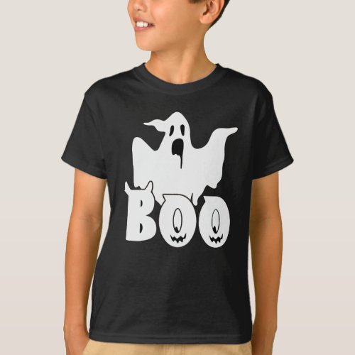 Funny Boo Ghost Halloween T_Shirt