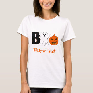 Funny Boo Halloween Women T-Shirt