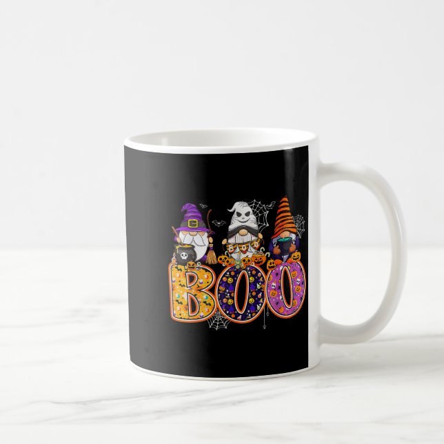 Funny Boo Witch Sipders Pumpkins Happy Halloween G Coffee Mug (Right)