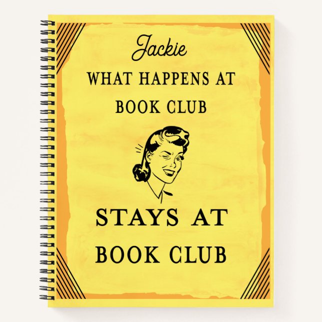Funny Book Club Quote Personalized  (Front)