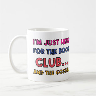 Funny Book Club Quotes Colorful Name Coffee Mug