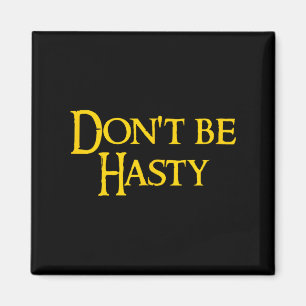 Funny Book - Don't Be Hasty  Magnet