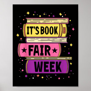 Funny Book Fair Bookworm Library Its Book Fair Wee Poster
