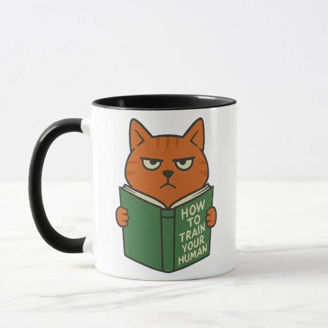 Funny Book Lover Cat Mug Cat Mom Cat Dad (Left)