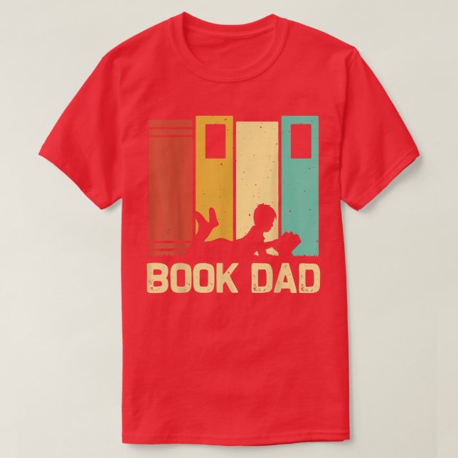 Funny Book Lover Design Dad Men Reading Readers Li T-Shirt (Design Front)