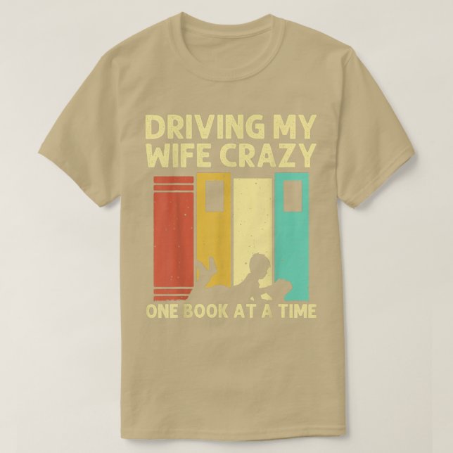Funny Book Lover Design Men Dad Reading Readers Li T-Shirt (Design Front)