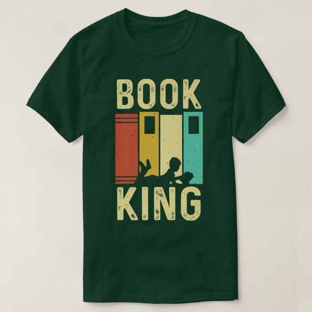 Funny Book Lover Design Men Dad Reading Readers Li T-Shirt (Design Front)