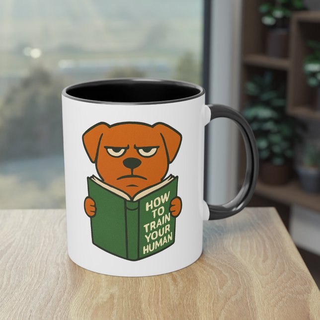 Funny Book Lover Dog Mug Dog Mom Dog Dad (When your dog judges you before coffee…)