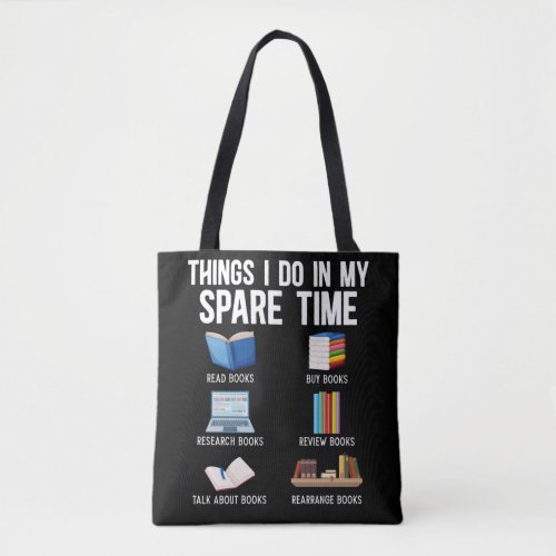 Funny Book Lover Humor Bookworm Reader Tote Bag