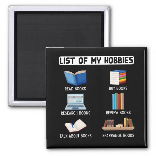 Funny Book Lover Humor Bookworm Reading Magnet