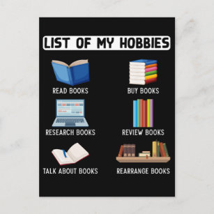 Funny Book Lover Humor Bookworm Reading Postcard