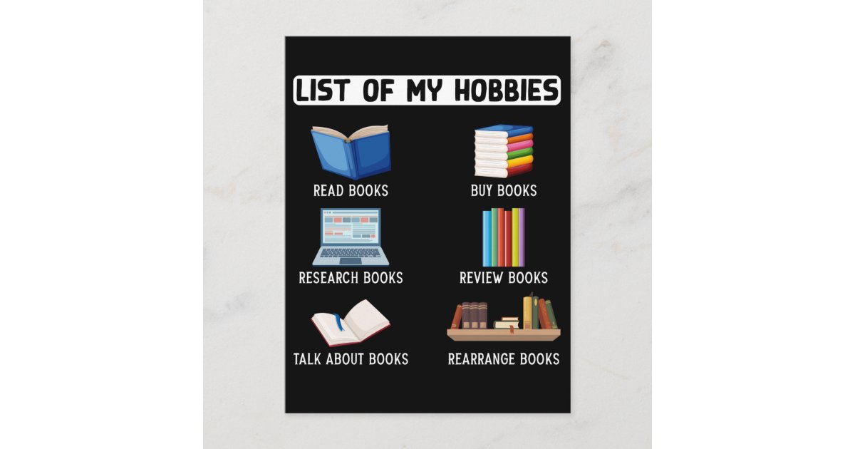 Funny Book Lover Humor Bookworm Reading Postcard | Zazzle