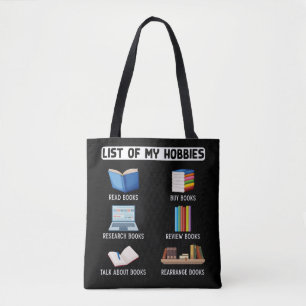 Funny Book Lover Humor Bookworm Reading Tote Bag