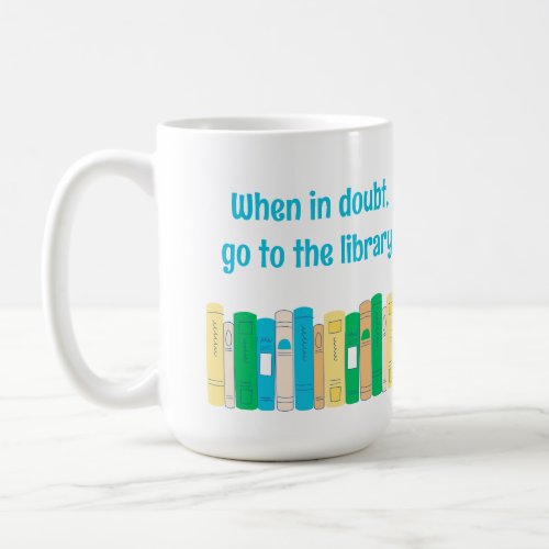 Funny book lover library mug