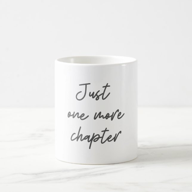 Funny Book Lover Quote Grey Script  Coffee Mug (Center)