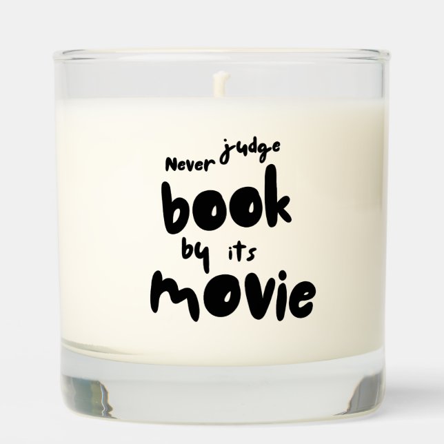 Funny Book Lover Scented Candle (Front)