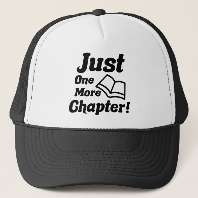 Funny Book Lover Trucker Hat (Front)