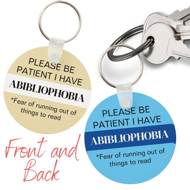 Funny book lovers gift bookworm reader keychain (Creator Uploaded)