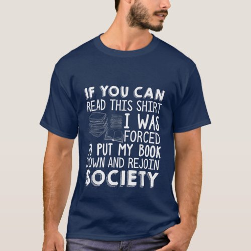 funny book lovers word art T_Shirt