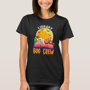 Funny book Quote, Library Boo Crew, Halloween book T-Shirt