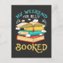Funny Book Reader Forecast Weekend Reading Postcard