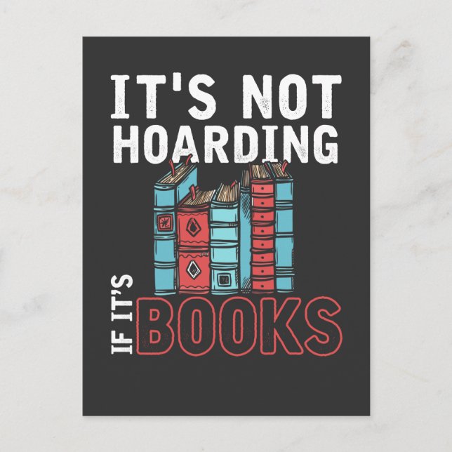 Funny Book Reader Humor Witty Literature Nerd Postcard (Front)