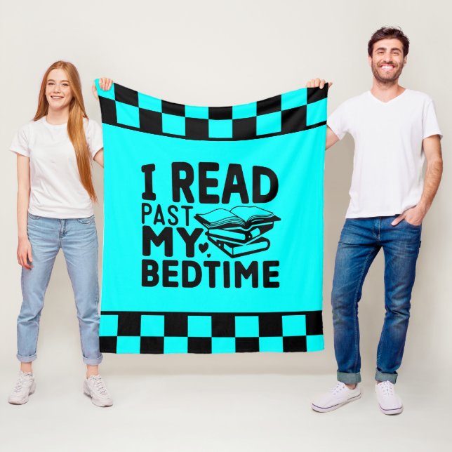 funny book readers word art  fleece blanket (In Situ)
