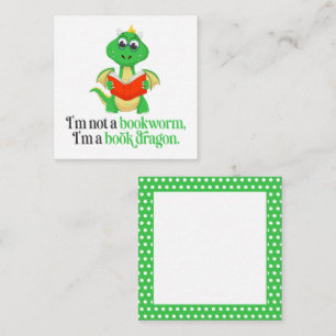 Funny Book Reading - Bookworm Note Card