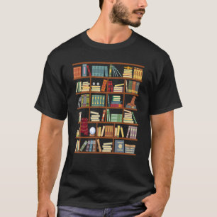 Funny Book Reading Librarian Gift Men Women Cool B T-Shirt