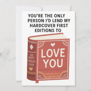Funny Bookish Birthday card perfect for book lover