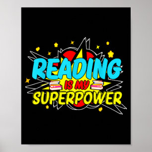 Funny Bookish Nerd Book Addict Design Women's Blac Poster