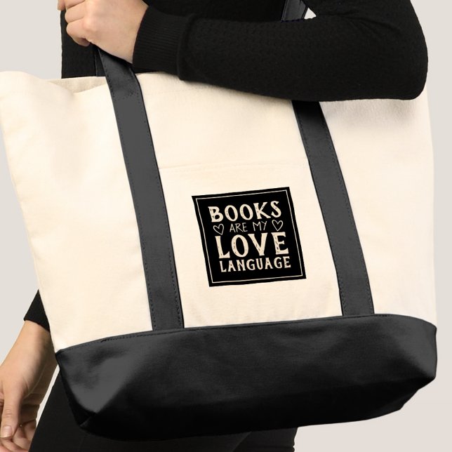 Funny Books Are My Love Language Tote Bag (Creator Uploaded)