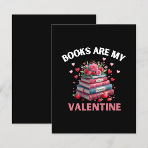 Funny Books Are My Valentine Note Card