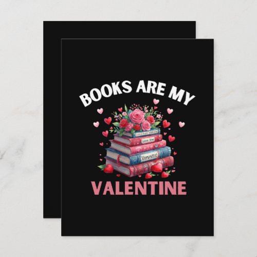 Funny Books Are My Valentine Note Card