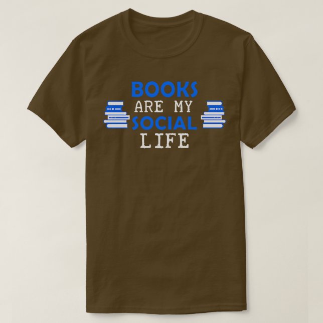 Funny Books Face Mask T-Shirt (Design Front)