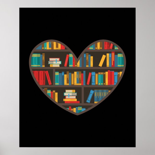 Funny BookShelf Library Poster (Front)
