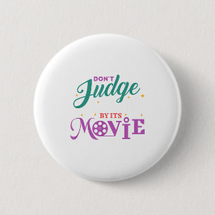 Funny Bookworm - Don't Judge A Book By It's Movie Button
