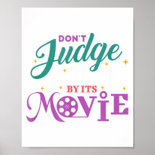 Funny Bookworm - Don't Judge A Book By It's Movie Poster