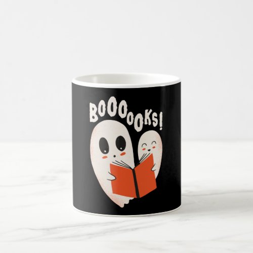 Funny Bookworm Ghost Halloween Costume Boooooks Coffee Mug