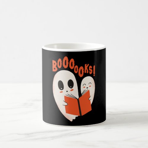 Funny Bookworm Ghost Halloween Costume Boooooks Coffee Mug