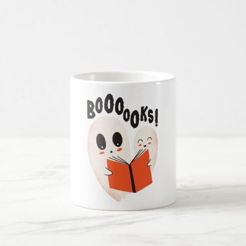 Funny Bookworm Ghost Halloween Costume Boooooks Coffee Mug