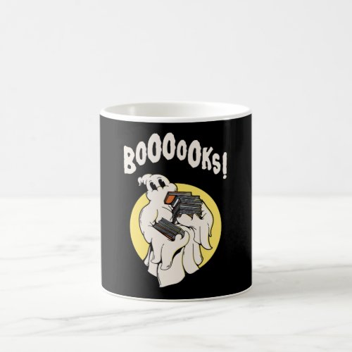 Funny Bookworm Ghost Halloween Costume Boooooks Coffee Mug