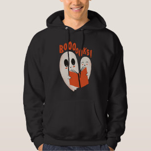 Funny Bookworm Ghost Halloween Costume Boooooks Hoodie