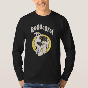 Funny Bookworm Ghost Halloween Costume Boooooks T-Shirt