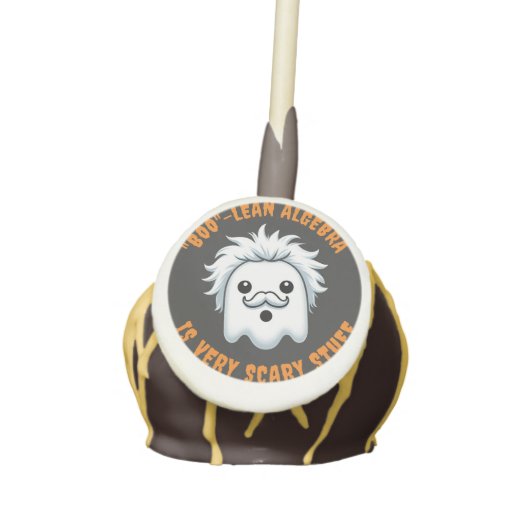 Funny Boolean Algebra is Very Scary Stuff Cake Pops (Front)